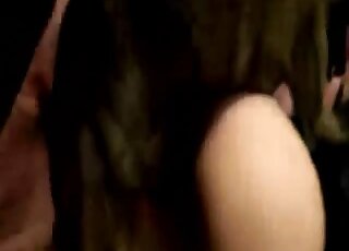 Insolent woman fucked on cam and soaked in real dog sperm